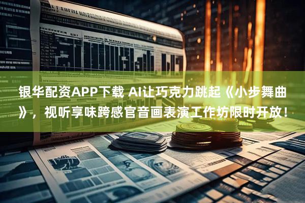 银华配资APP下载 AI让巧克力跳起《小步舞曲》，视听享味跨感官音画表演工作坊限时开放！